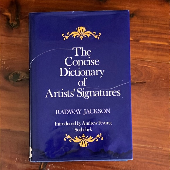 Concise Dictionary of Artists Signatures Jackson 1980 Hardcover Art Collector - Picture 1 of 14